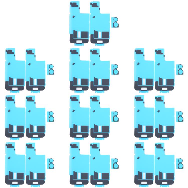 10pcs Back Cover Heat Sink Black Sticker with Back Camera Sponge Pads