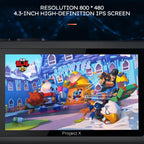 PROJECT X Handheld Game Console 4.3 inch Screen ATM 7051 CPU