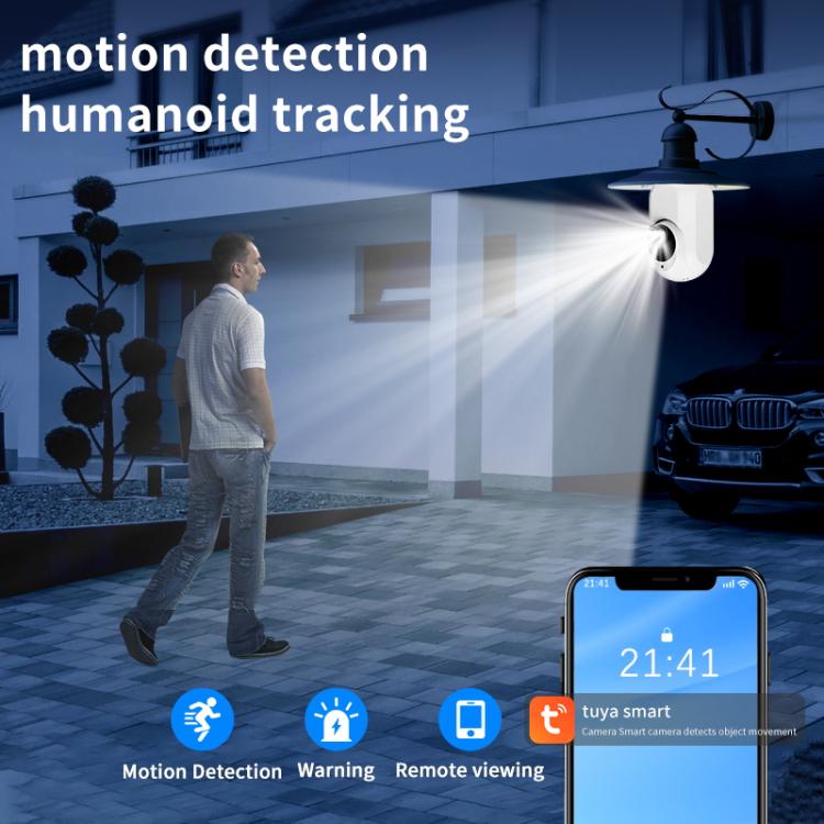 1080P Bulb Type WiFi Surveillance Camera Support Night Vision & Two-way Intercom & Motion Detection