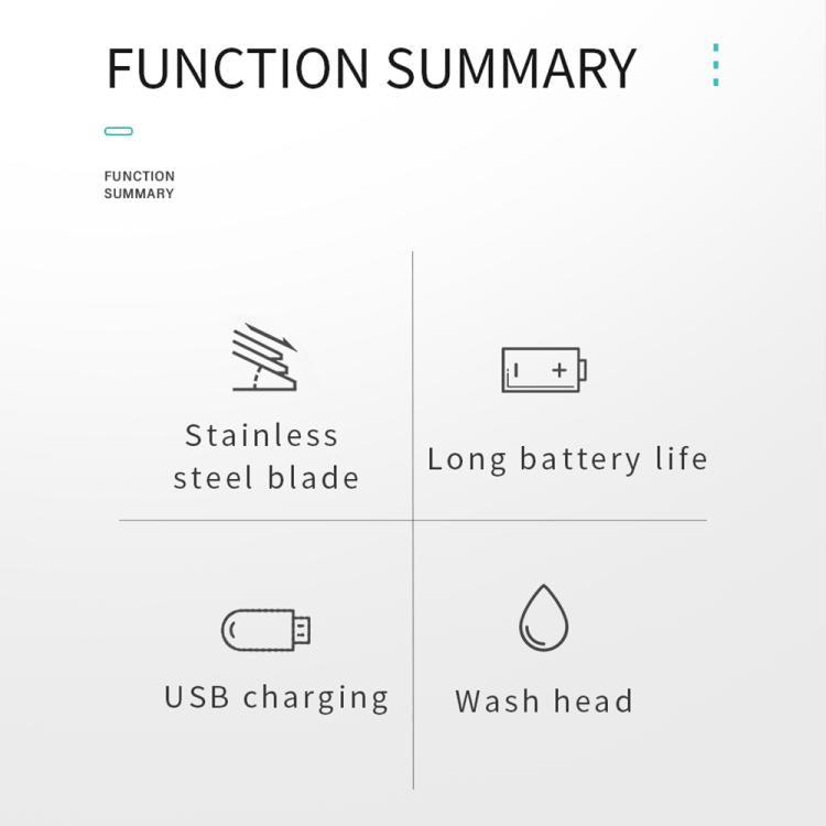 VGR V-071 5W Carbon Steel Blade USB Electric Hair Clipper