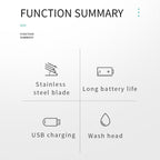 VGR V-071 5W Carbon Steel Blade USB Electric Hair Clipper