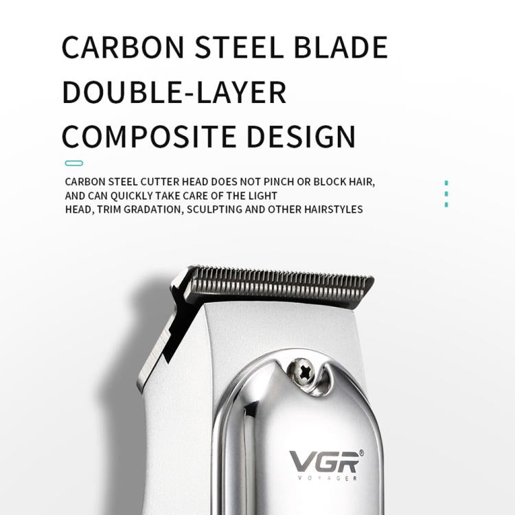 VGR V-071 5W Carbon Steel Blade USB Electric Hair Clipper