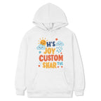 JOY CUSTOM Printed Fleece Hooded Sweatshirt Print On Your Demand