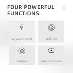 VGR V-310 Digital Display Three-blade IPX7 Electric Shaver