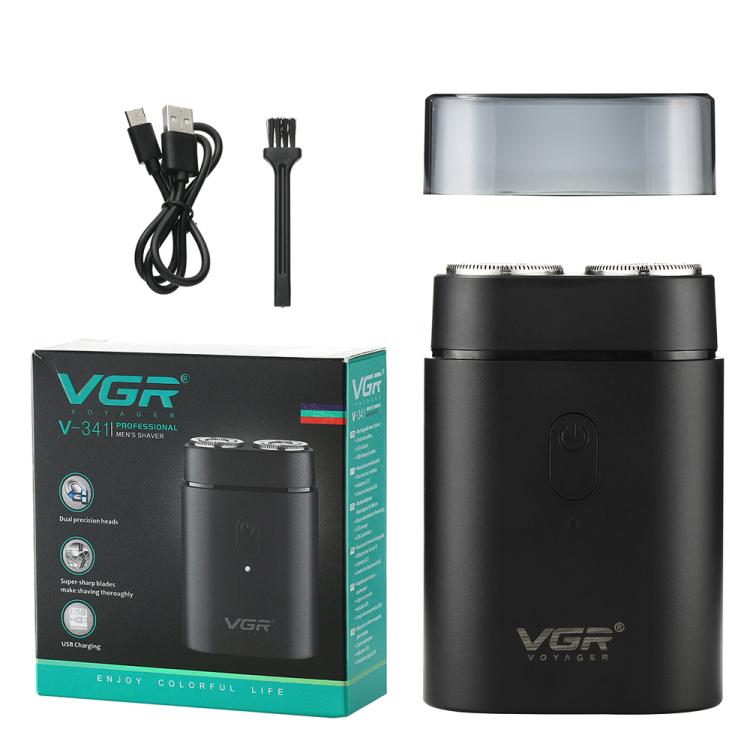 VGR V-341 Rotating 2 Cuttter Head Portable Electric Shaver