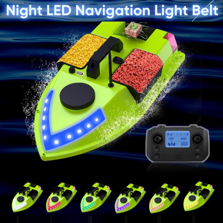 D20 Three Hoppers Smart Control Fishing Bait Boat Support GPS Built-in Light Strip