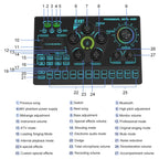 SX91 Multi-function Professional Mixer Mobile Phone Computer Live Streaming Sound Card