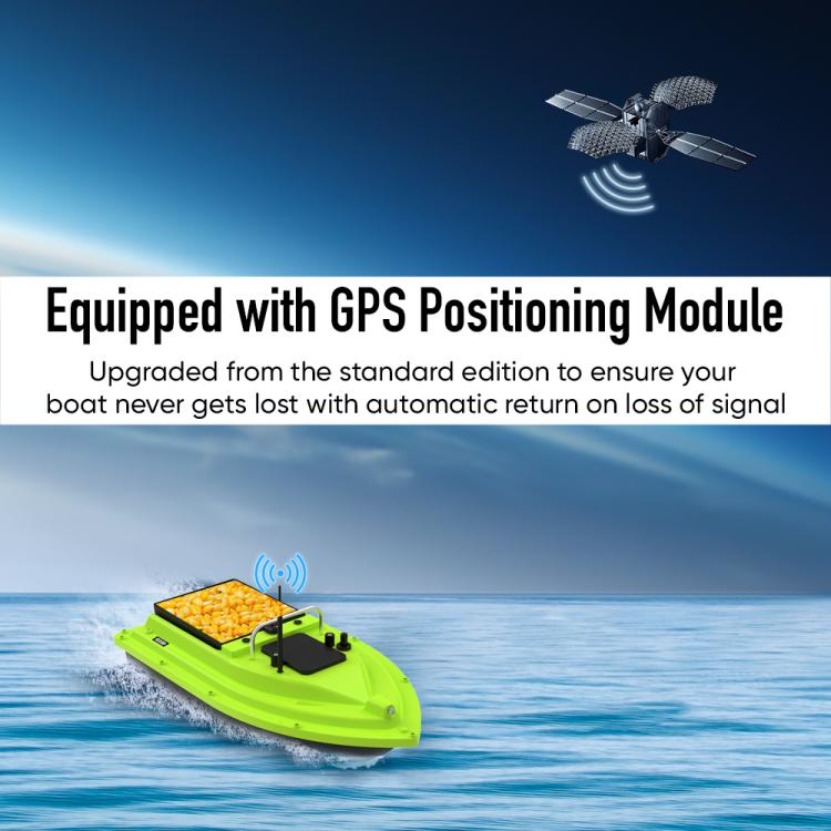D26 Smart Control Fishing Bait Boat Support GPS Positioning Built-in Light Strip