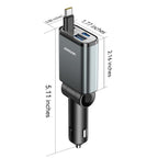 JOYROOM JR-CCL07 3 in 1 Retractable Car Charger