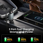 JOYROOM JR-CCL07 3 in 1 Retractable Car Charger