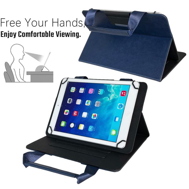 Zipper Handle Retro Leather Tablet Case