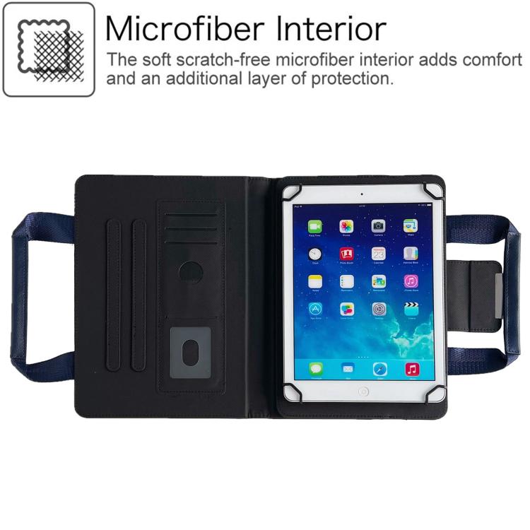 Zipper Handle Retro Leather Tablet Case