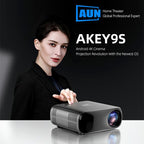 AUN AKEY9S 1080P 1000ANSI Autofocus WIFI Display Smart Projector