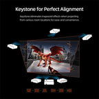 AUN AKEY9S 1080P 1000ANSI Autofocus WIFI Display Smart Projector