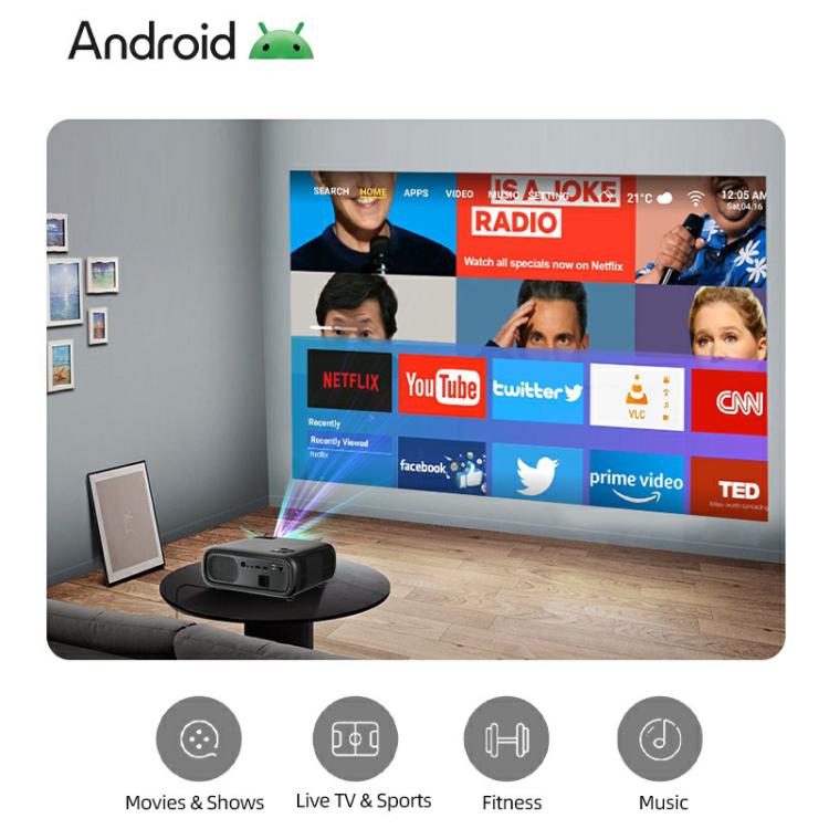 AUN AKEY9S 1080P 1000ANSI Autofocus WIFI Display Smart Projector