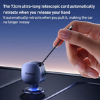 MOMAX UC19 60W 3 in 1 Car Charger with Retractable Cable