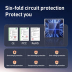 MOMAX UC19 60W 3 in 1 Car Charger with Retractable Cable