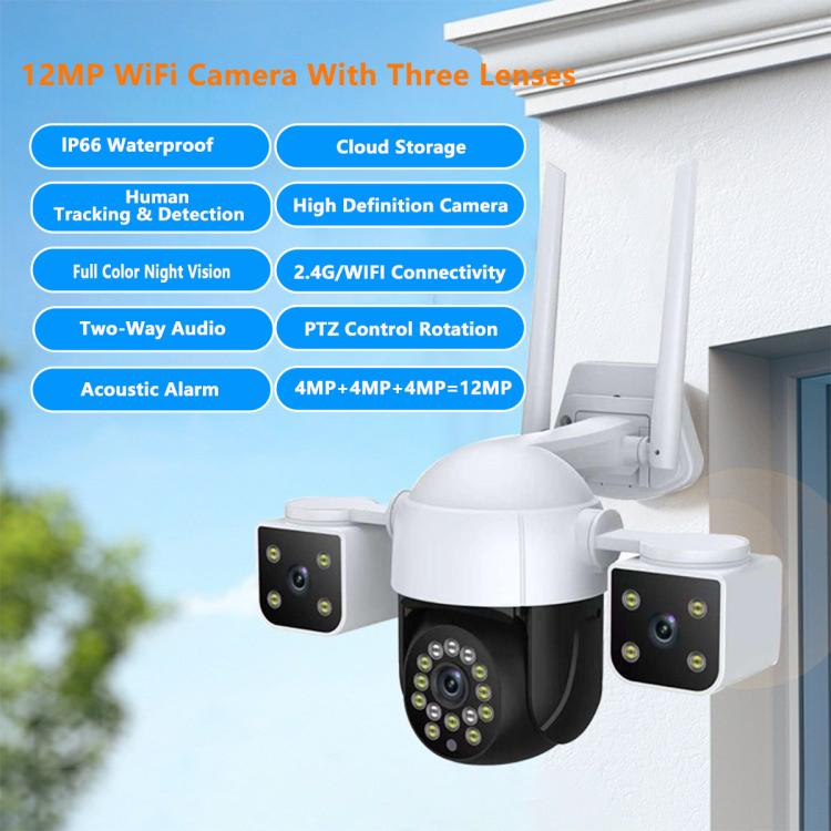 QX155 6MP Triple Camera WiFi Version Supports Humanoid Detection