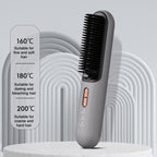 K-SKIN KD382B Negative Ion Hair Care Type-C Wireless Hair Straightening Comb