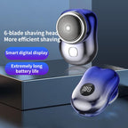 WG-P10X Portable Rechargeable LED Digital Display Electric Shaver