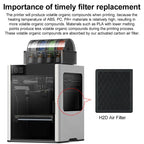 3D Printer Air Purification Filter For Bambu Lab H2D
