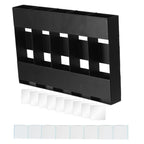 Five-grid Straw Cutlery Metal Storage Rack Kitchen Organizer