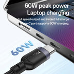 Yesido CA136C 60W USB-C / Type-C to Type-C & iWatch 2 in 1 Charging Cable