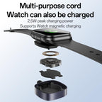 Yesido CA136C 60W USB-C / Type-C to Type-C & iWatch 2 in 1 Charging Cable