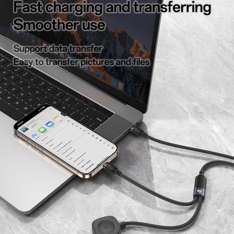 Yesido CA136C 60W USB-C / Type-C to Type-C & iWatch 2 in 1 Charging Cable