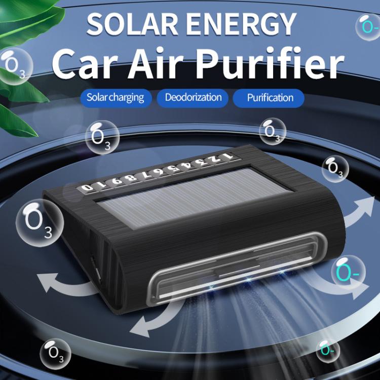 Solar Energy Car Air Purifier with Number Plate