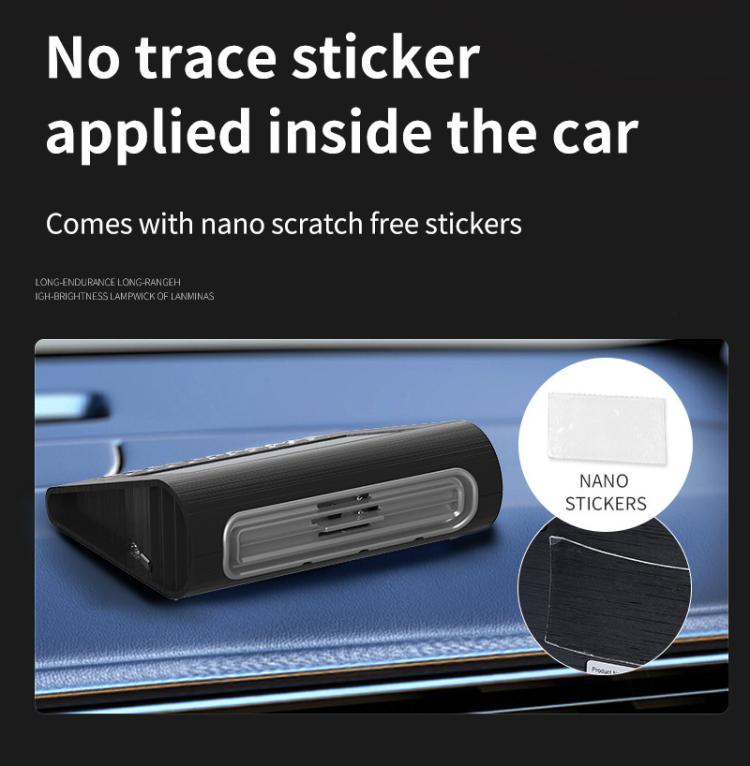 Solar Energy Car Air Purifier with Number Plate