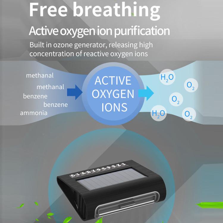 Solar Energy Car Air Purifier with Number Plate