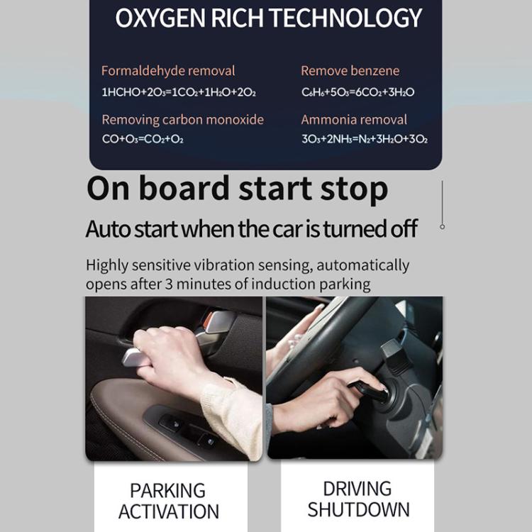 Solar Energy Car Air Purifier with Number Plate