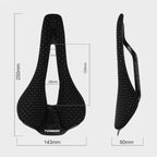 TOSEEK P10 Carbon Fiber 3D Printed Road Mountain Bike Seat