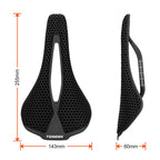 TOSEEK P300 Carbon Fiber 3D Printed Road Mountain Bike Seat