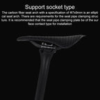 TOSEEK P300 Carbon Fiber 3D Printed Road Mountain Bike Seat