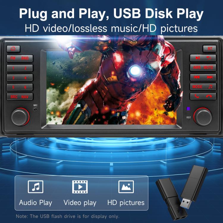 For BMW E53 1996-2007 YT-004 Android13 7 inch HD Screen Car GPS Navigation Reversing Image Integrated Machine