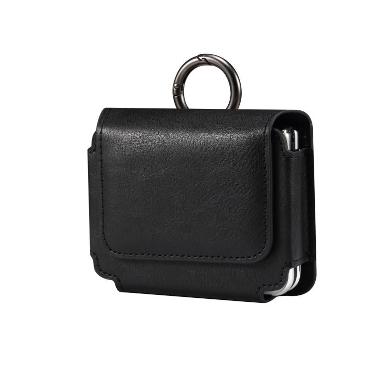 Multi-functional Faux Leather Waist-Hanging Bag For Foldable Phone , Size: 10 x 7.8 x 2.8cm