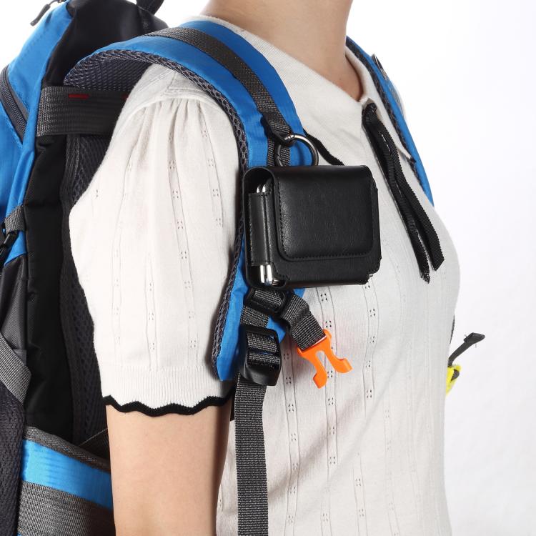 Multi-functional Faux Leather Waist-Hanging Bag For Foldable Phone , Size: 10 x 7.8 x 2.8cm