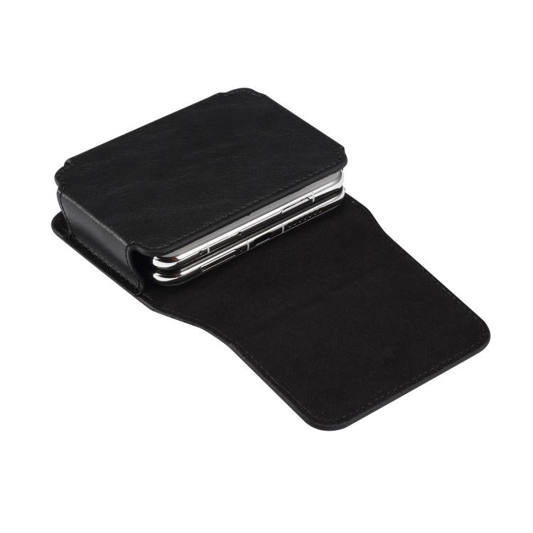 Multi-functional Faux Leather Waist-Hanging Bag For Foldable Phone , Size: 10 x 7.8 x 2.8cm