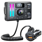 MT02 Car Bluetooth MP3 Player Bass AUX FM Transmitter Cigarette Lighter Charging