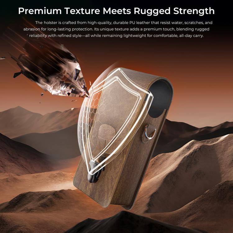 OUKITEL Portable Vertical Phone Waist Bag Desktop Metal Phone Holder Kit