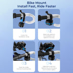 OUKITEL 360 Degree Rotating Adjustable Bicycle Phone Mount Holder