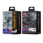 WK WP-C61 K-Captain Zinyao 33W Fast Car Charger with USB-C / Type-C Retractable Cable