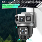 VTS02 4MP Multi-lens Panoramic Solar Surveillance PTZ Dome Camera