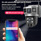 VTS02 4MP Multi-lens Panoramic Solar Surveillance PTZ Dome Camera