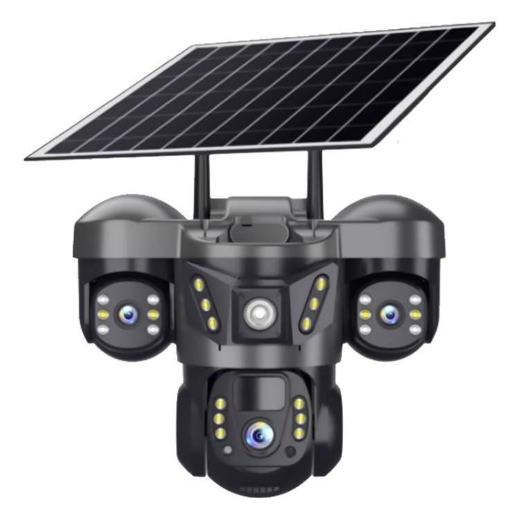 VTS29 6MP Multi-lens Panoramic Solar Surveillance PTZ Dome Camera