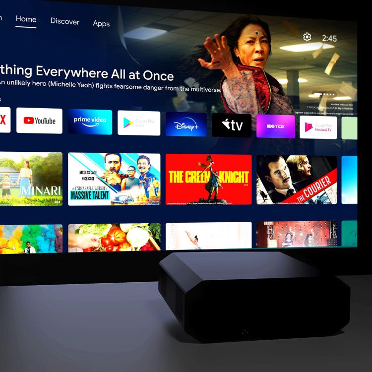 VIVIBRIGHT K5000SE 1920x1080P 1800ANSI Android 9.0 Screen Mirror Smart Projector