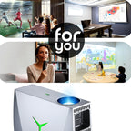 VIVIBRIGHT F40 1920x1080 4200 Lumens Portable Home Theater Wireless Smart Projector with Remote Control, Android Version