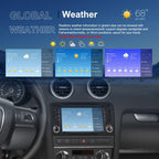 For Audi A3 8P 2003-2012 Android 15 7 inch Smart Central Control Car GPS Navigator Car MP5 Player